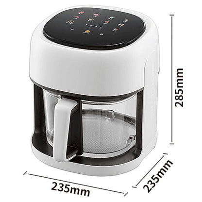 Smart Electric Air Fryer Large Capacity Convection Oven Deep Fryer Without Oil Kitchen Baking Viewable Window Home Applianc