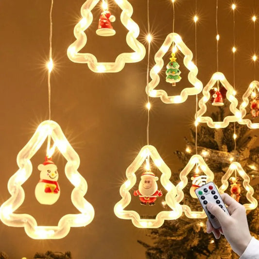 Christmas Wish Ball LED Fairy Curtain Light String Wedding Holiday Garland Lamp for Home Room Party Decoration